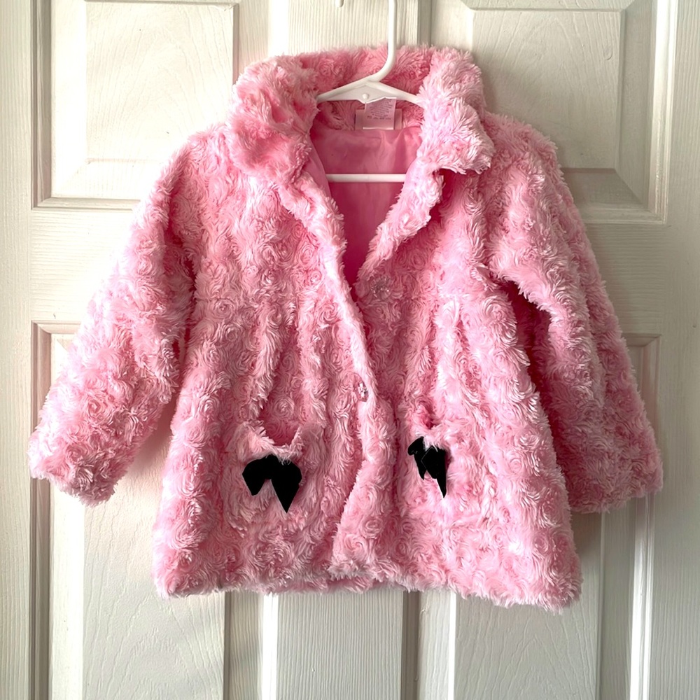 Pastel pink half quarter sleeve coat